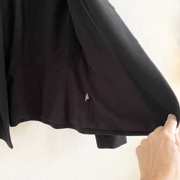 Trouve Black Open Front Oversized Blazer Suit Jacket Womens Size Medium‎ - Picture 8 of 11